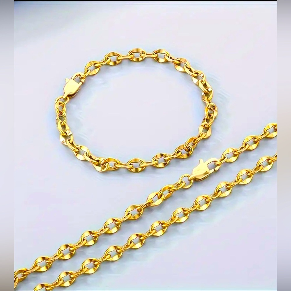 Unisex Necklace and Bracelet Set